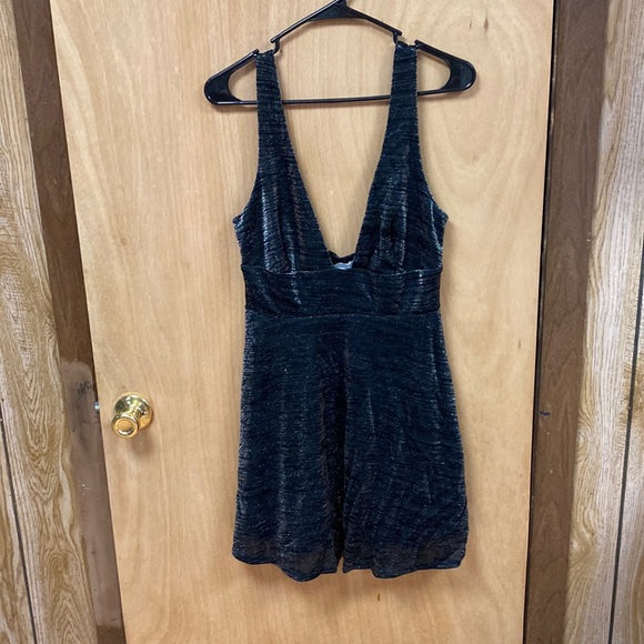 Urban Outfitters black and silver sparkley dress! - Picture 1 of 5